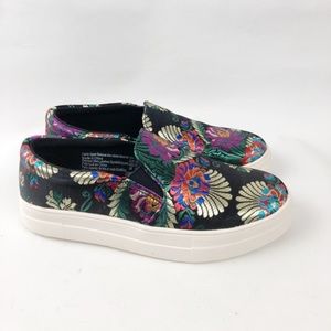 Brash Floral Embroidered Sneakers